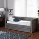preview thumbnail 5 of 23, Larkin Modern Velvet Fabric Upholstered Daybed with Trundle