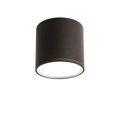 Everly 5-inch Black LED Outdoor Flush Mount