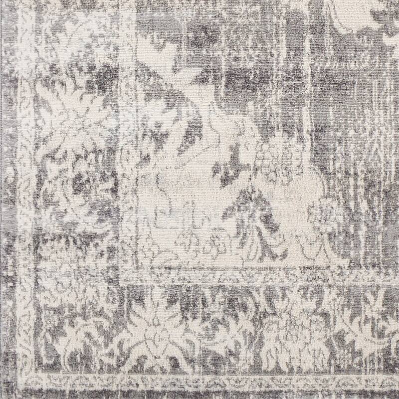 Livabliss Clairee Distressed Medallion Area Rug