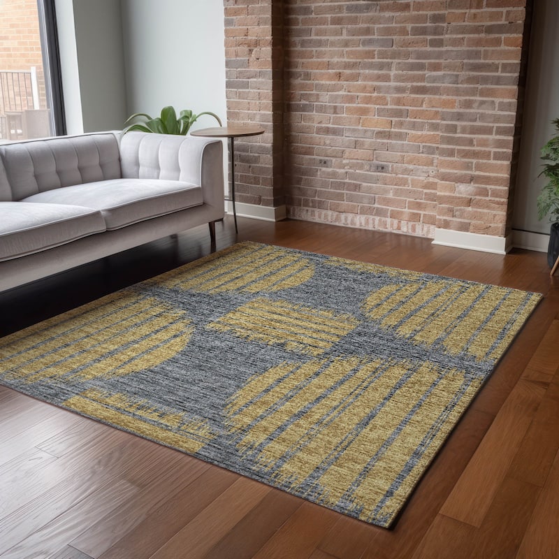 Premium Washable Super Soft Contemporary Geo Mayfield Rug