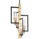 preview thumbnail 1 of 7, Maxim Flambeau 4 Light 13" Wide Chandelier Black / Antique Brass