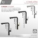 preview thumbnail 23 of 55, STYLISH Kitchen Sink Faucet Single Handle Pull Down Dual Mode in Stainless Steel