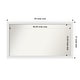 preview thumbnail 79 of 190, Wall Mirror Choose Your Custom Size - Extra Large, Blanco White Wood Outer Size: 49 x 27 in