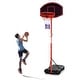preview thumbnail 1 of 9, Height-Adjustable Basket Hoop, Portable Backboard System Stand with 2 Black and red