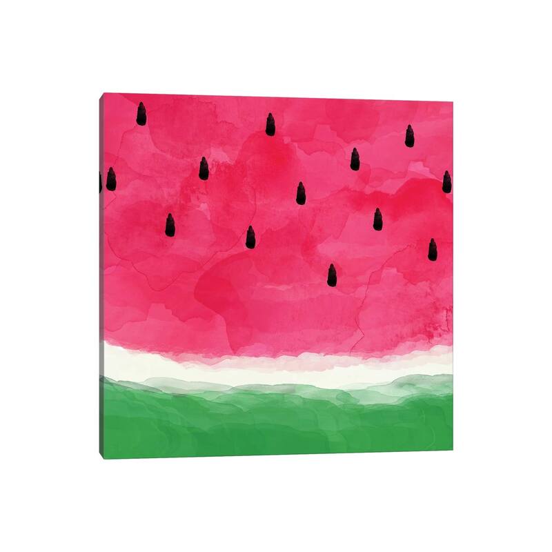 iCanvas "Watermelon Abstract" by Orara Studio Canvas Print