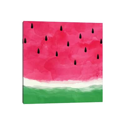 iCanvas "Watermelon Abstract" by Orara Studio Canvas Print