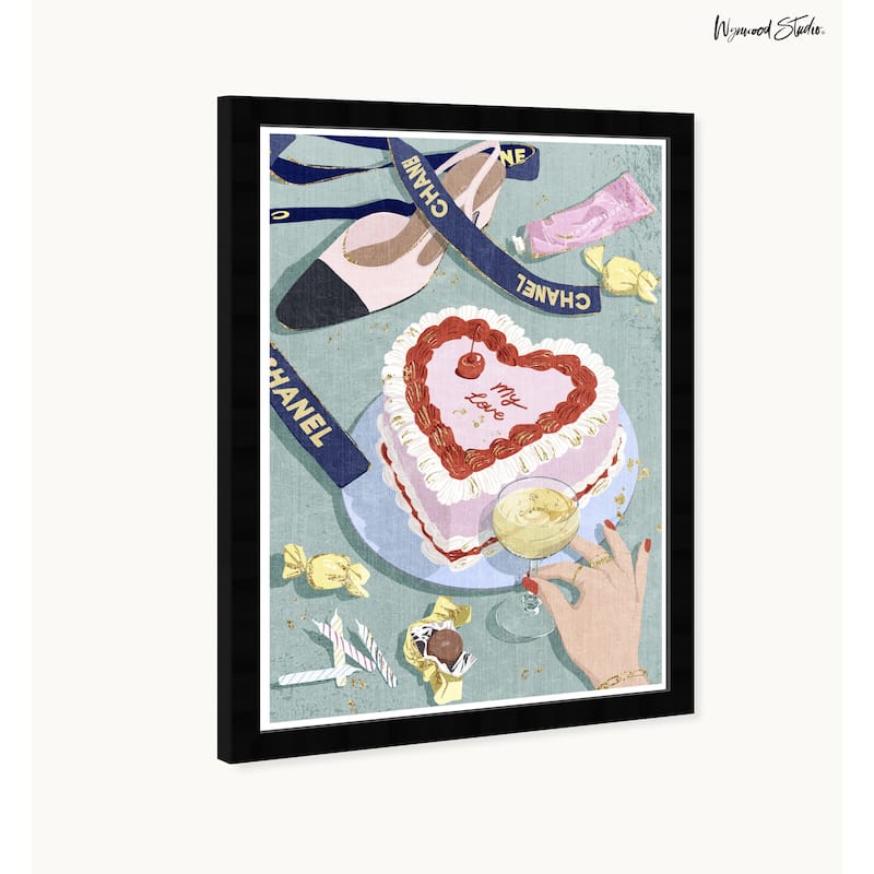 Wynwood Studio Celebration Essentials Framed Trendy Fashion Kitchen Art Prints