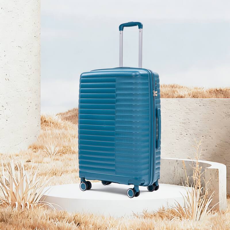 14IN 20IN 24IN 28IN 4 pcs/set in PP Spinner Wheel Luggage, Carry on Suitcase, Iron Pull Rod, Combination Password Lock
