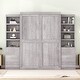 preview thumbnail 3 of 10, Full Multiple Storage Murphy Bed - Grey