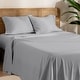 preview thumbnail 53 of 56, Bare Home Organic Cotton Jersey Sheet Set Full - Light Grey