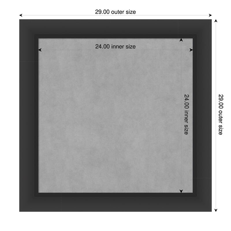 Amanti Art Sloped Black Framed - 29 x 29 in - Sloped Black