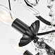 preview thumbnail 5 of 11, Antique Black 5-Light Candle Style Chandelier with Crystal