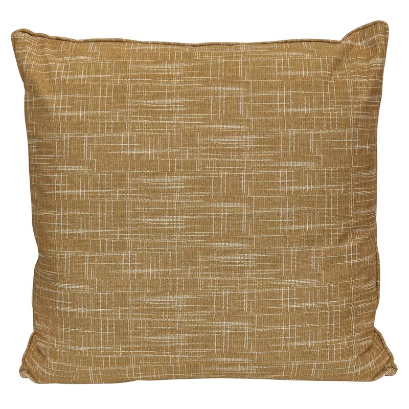 StyleCraft Weave Textured Pillow - 24" x 24" - Warm Caramel