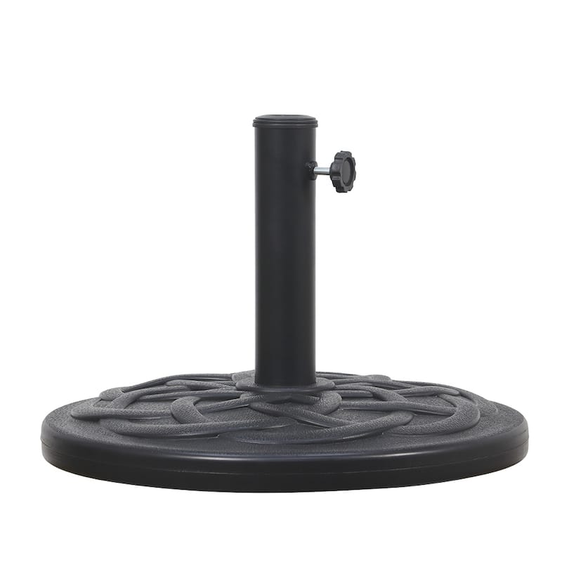 Maypex 26.5 lbs. Heavy-Duty Patio Umbrella Base in Black