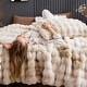 preview thumbnail 21 of 34, Wonderful Luxurious Imitation Fur Comforter Set Tie-Dye Fluffy Bubble