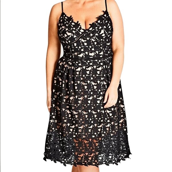 plunge shift dress