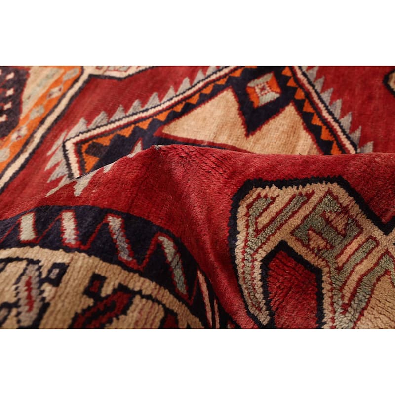 ECARPETGALLERY Hand-knotted Konya Anatolian Dark Red Wool Rug - 3'7 x 14'4