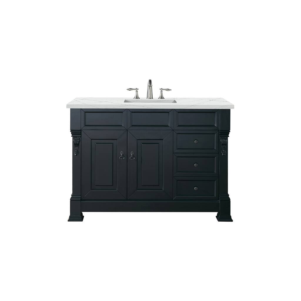 James Martin Vanities Brookfield 48" Single Vanity, Antique Black