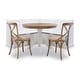 preview thumbnail 7 of 8, Josie Two-tone Round Solid Wood Pedestal Table