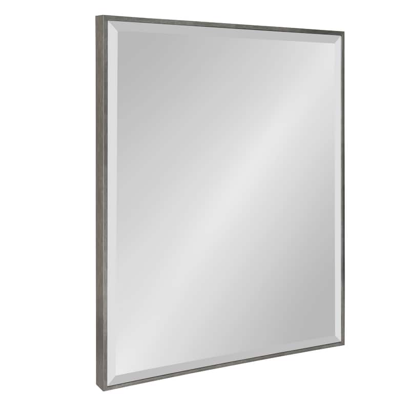 Rhodes Framed Decorative Wall Mirror - 22.75x28.75 - Dark Silver