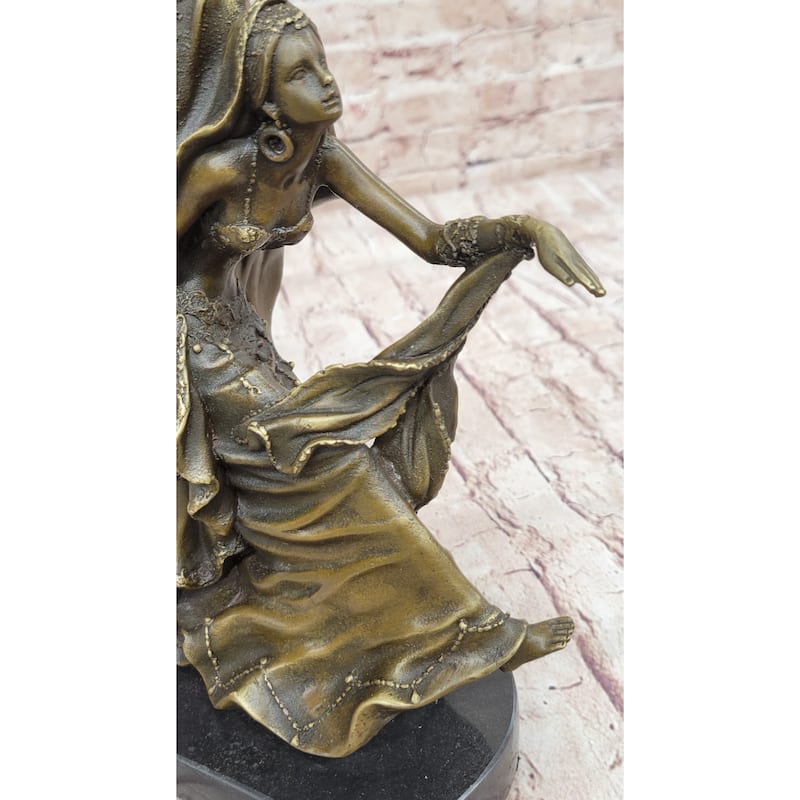Gemini Twin Dancer Girls Bronze Statue Sculpture Figure Vitaleh Original 11 Inches X 10 Inches