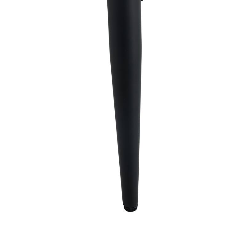 Modern PU Chair Set - Two Pieces, The backrest has a vertical and smooth line design.Black Metal Leg.Suitable for kitchen