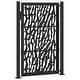 preview thumbnail 22 of 53, vidaXL Garden Gate Black 39.4x49.2" Steel Trace Design