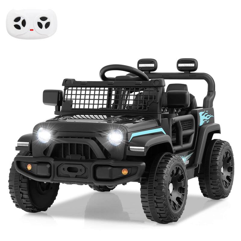 Costway 12V Kids Ride on Truck Car Battery Powered Electric Vehicle - See Details - Black