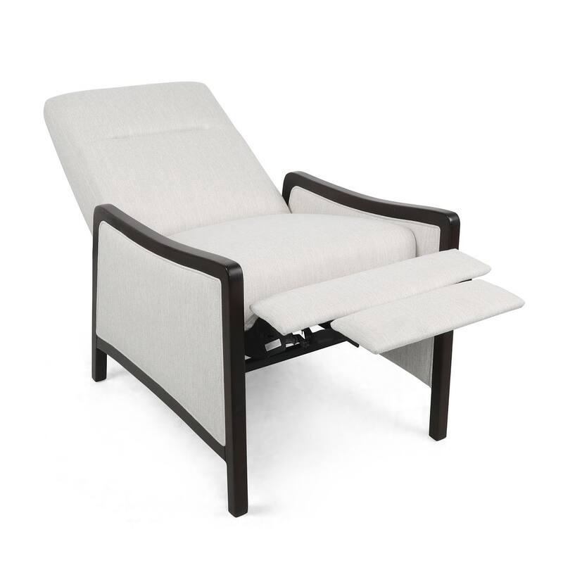 Mid-Century Modern Design Fabric Recliner Chair by Christopher Knight Home