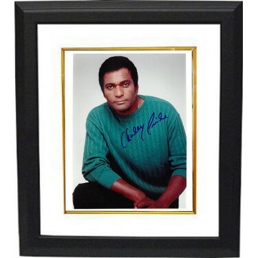 Shop Charley Pride signed 8x10 Photo Custom Framed white ...