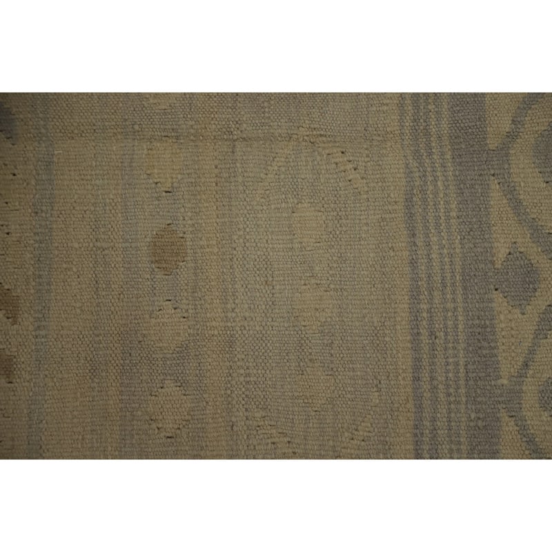 Hand Woven Oriental 100% Wool Carpet Southwestern Tribal Beige & Ivories Kilim Area Rug - 6' 6'' X 4' 9''