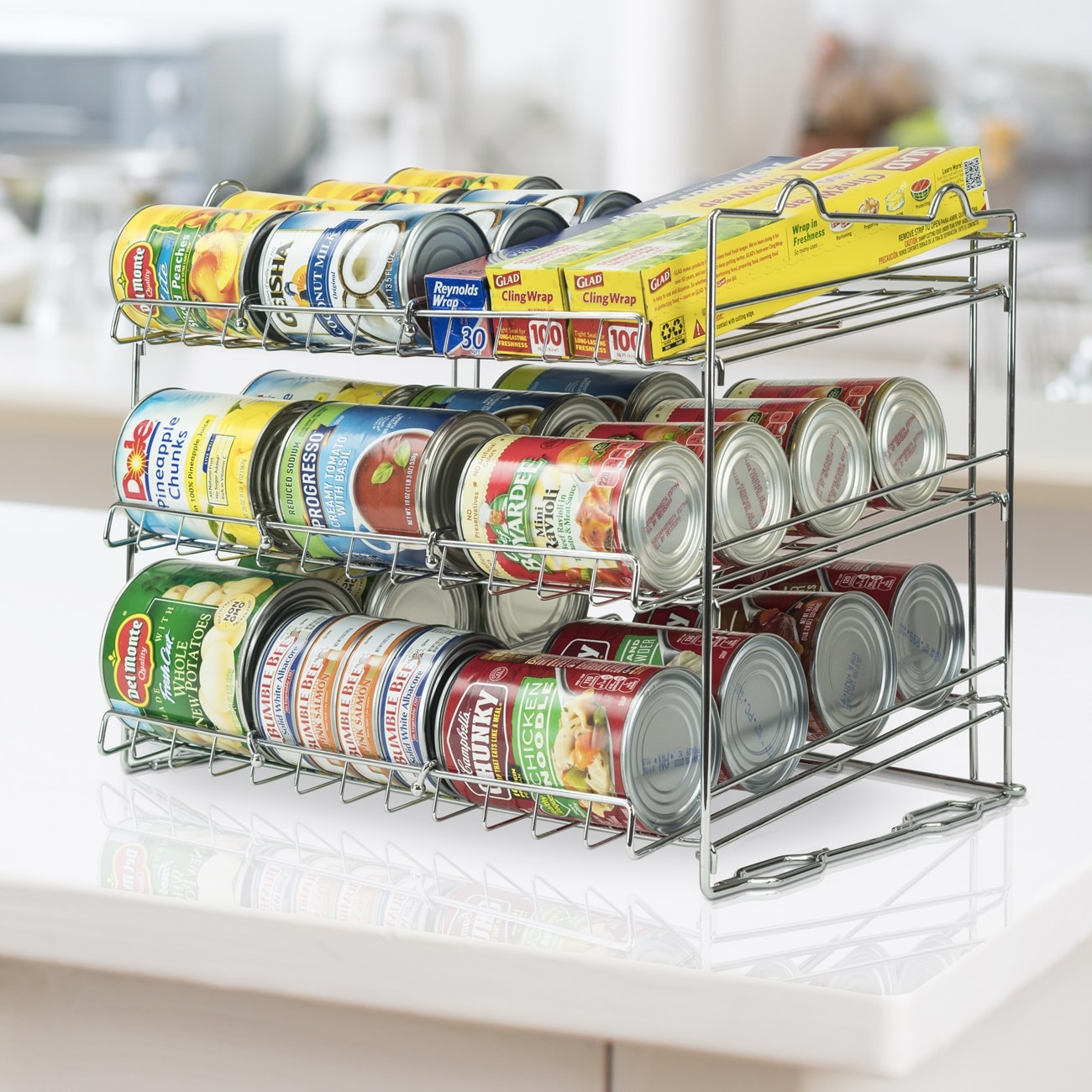 Stackable Can Rack Organizer Storage for Pantry - Bed Bath & Beyond -  38300150