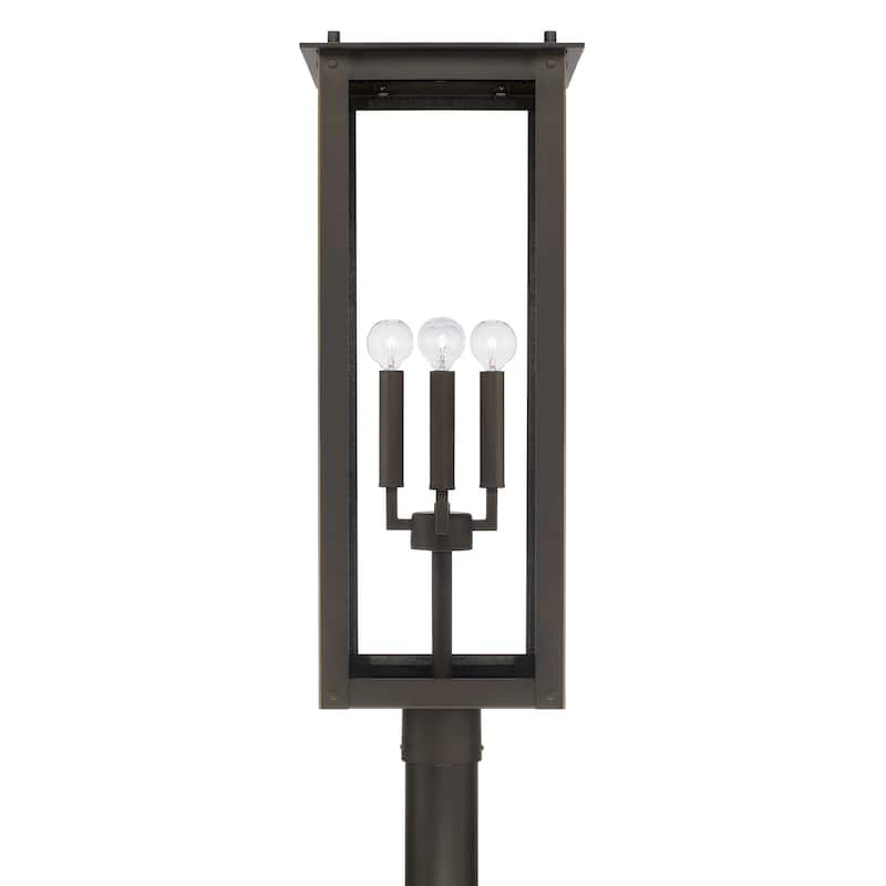 Hunt 4-Light Outdoor Post-Lantern - 11"W x 29"H