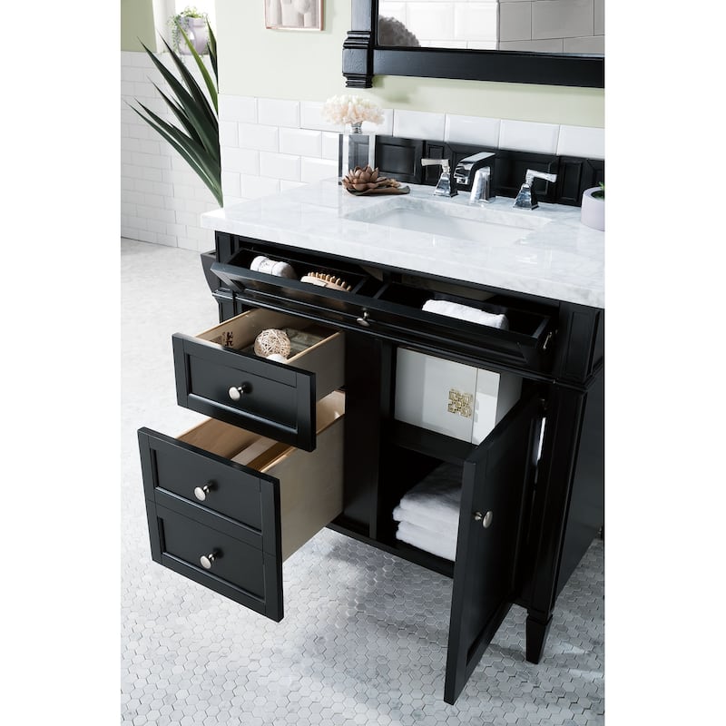 James Martin Vanities Brittany 36" Single Vanity, Black Onyx