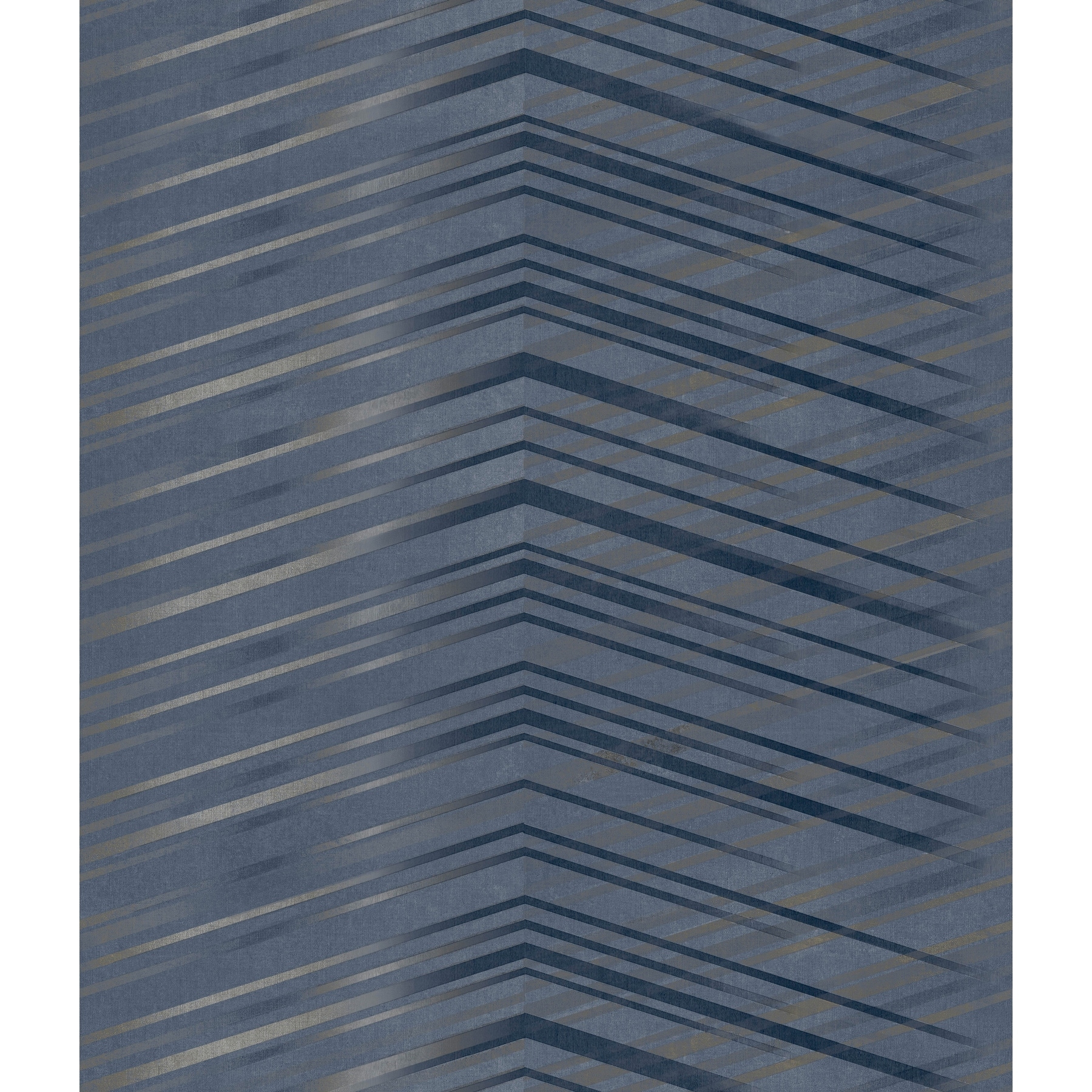 Candice Olson Glistening Chevron Navy Wallpaper