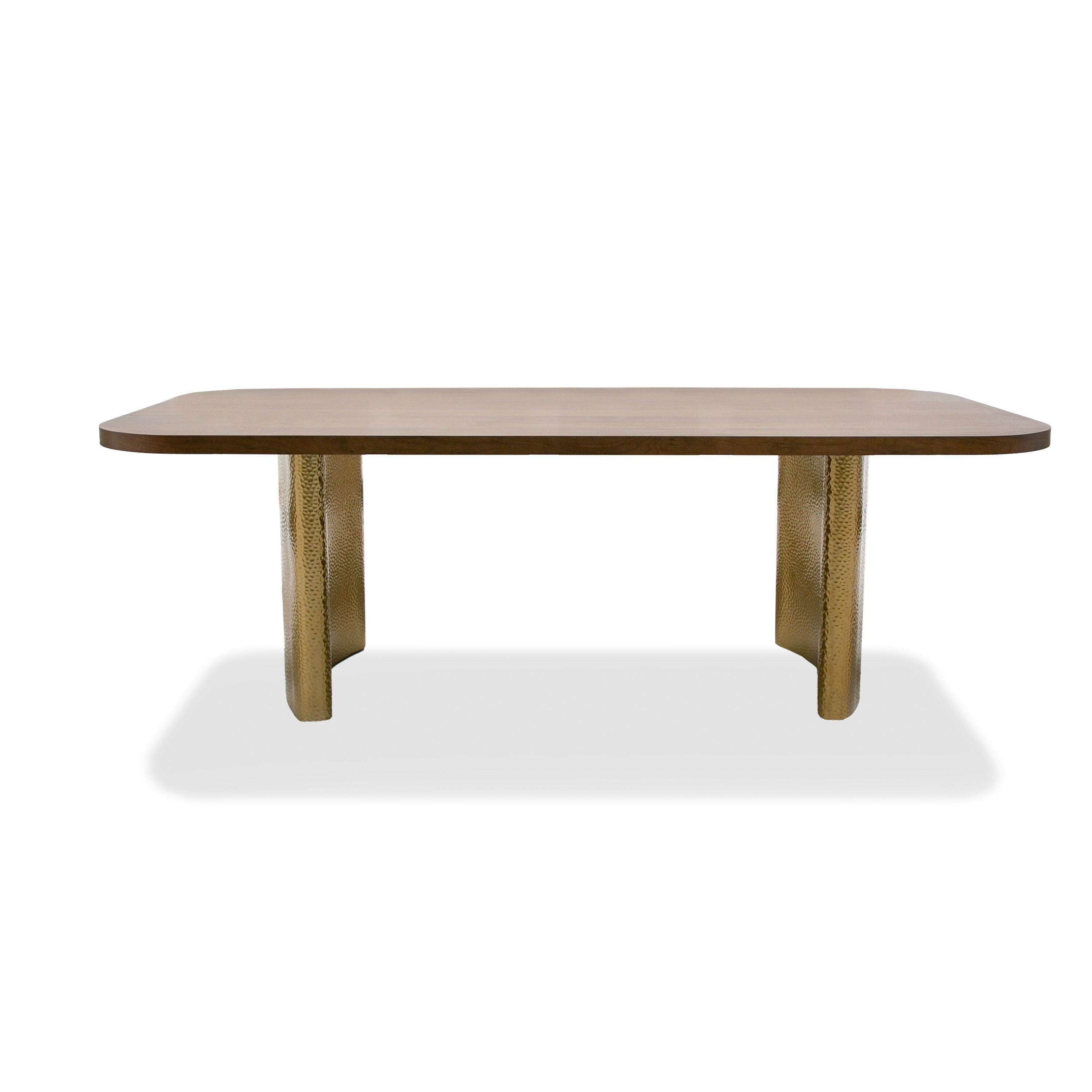 Cid Jorie 87 Inch Dining Table, Rectangular Top, Walnut