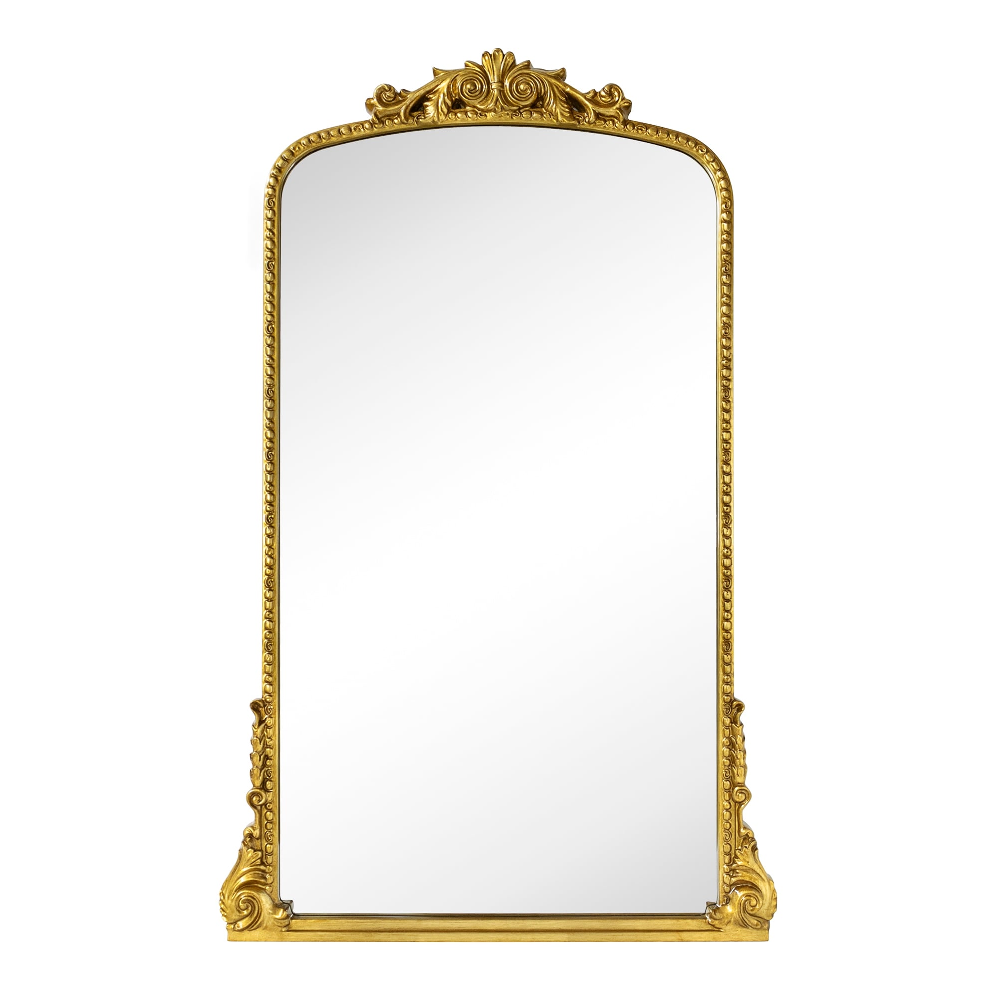 TEHOME Gold Contemporary Floor Mirror for Bathroom & Living Room
