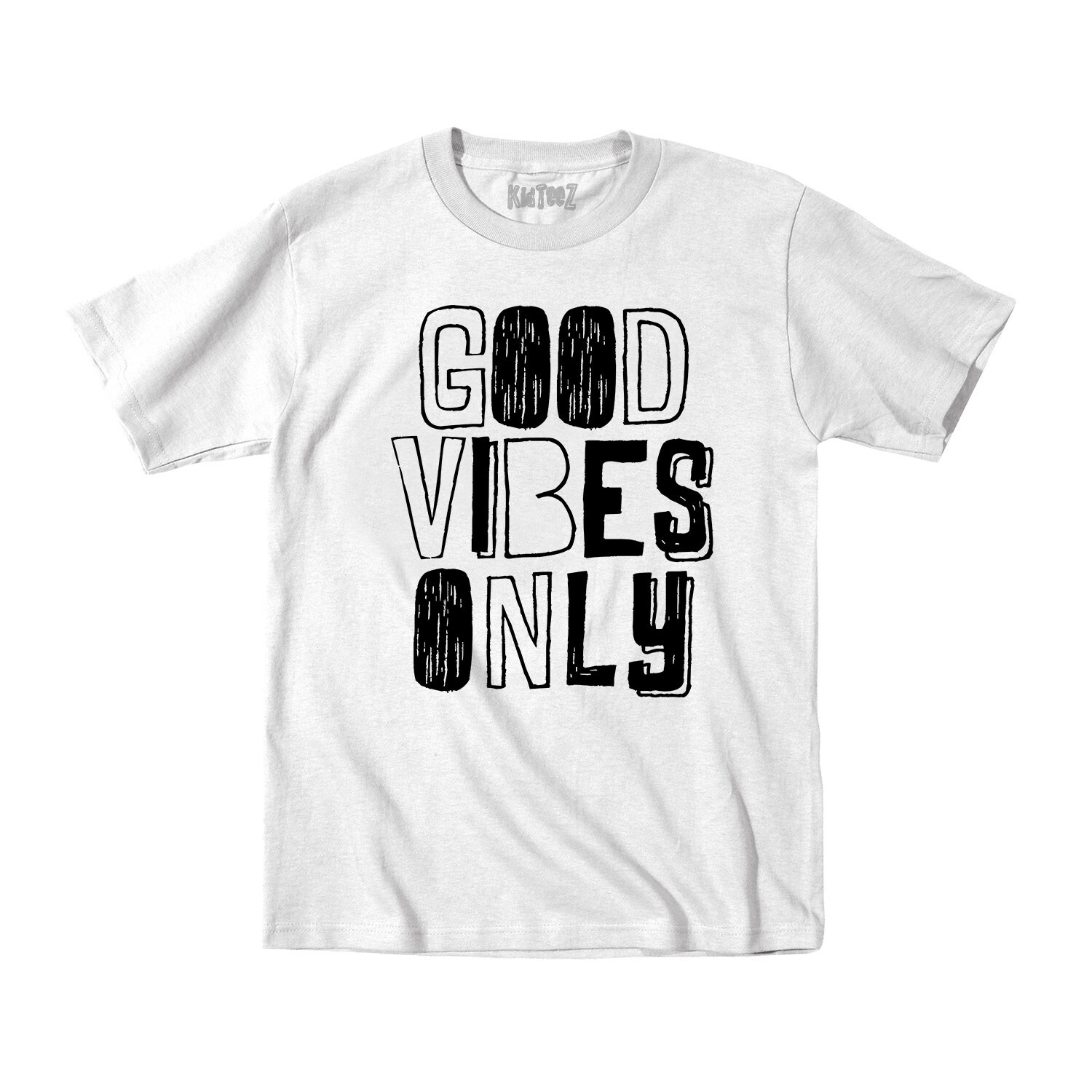 Shop Good Vibes Only Cool Funky Fun Trend Youth Tee Medium