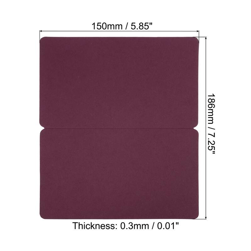 Blank Greeting Cards,50Pcs Favor Decor Foldable Blank Card, Card Paper - Burgundy
