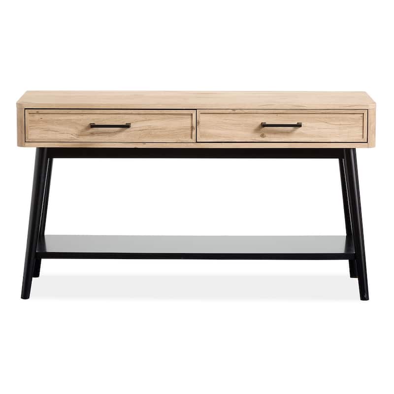 Magnussen Home Fletcher Driftwood Rectangular Sofa Table - 50''W x 17''D x 28''H