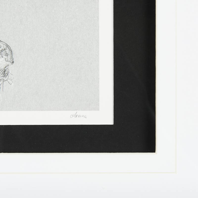 Botanical Sketches I (Grey) Framed Art Print