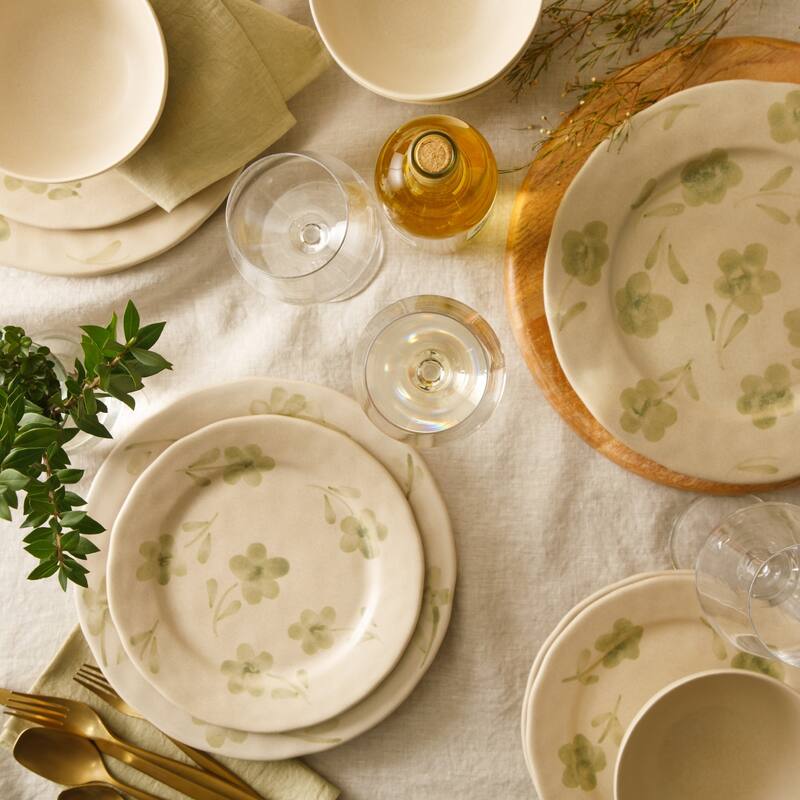 Bloomhouse - 2 Time Oprah's Favorite Things - Made in Portugal Porto Petals 12 Piece Hand Painted Dinnerware Set