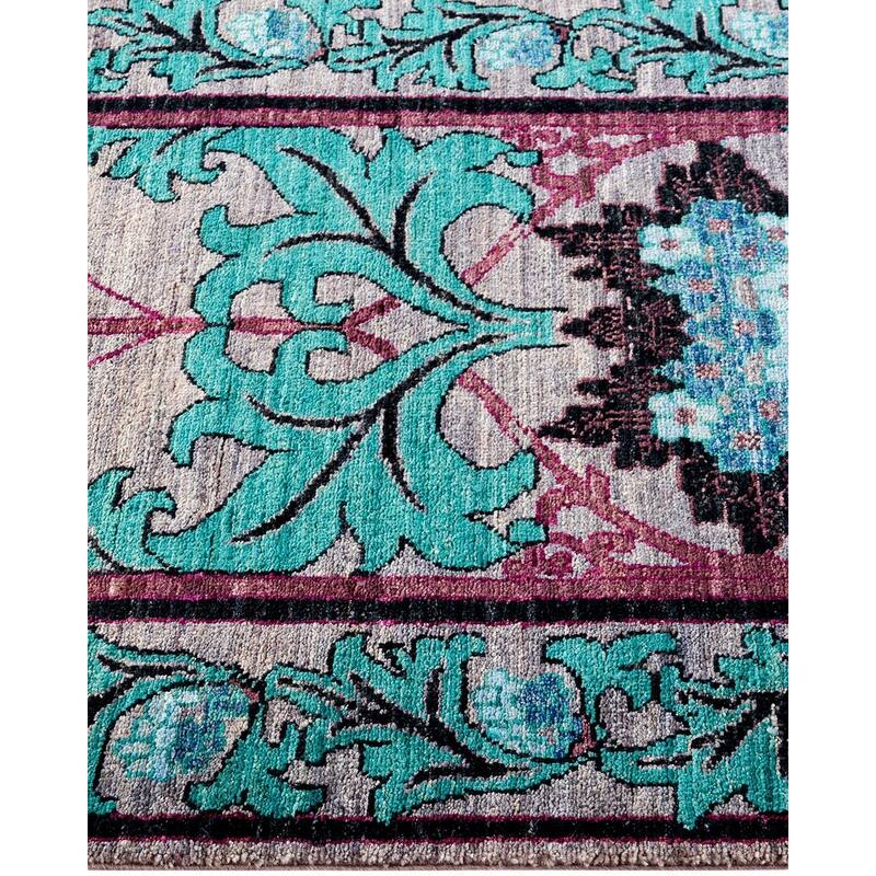 Contemporary Overdyed Wool Hand Knotted Runner - 2' 6" x 10' 0"