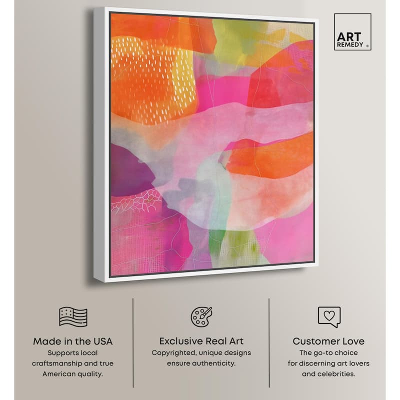 Garnet Gleam IV Canvas by Art Remedy