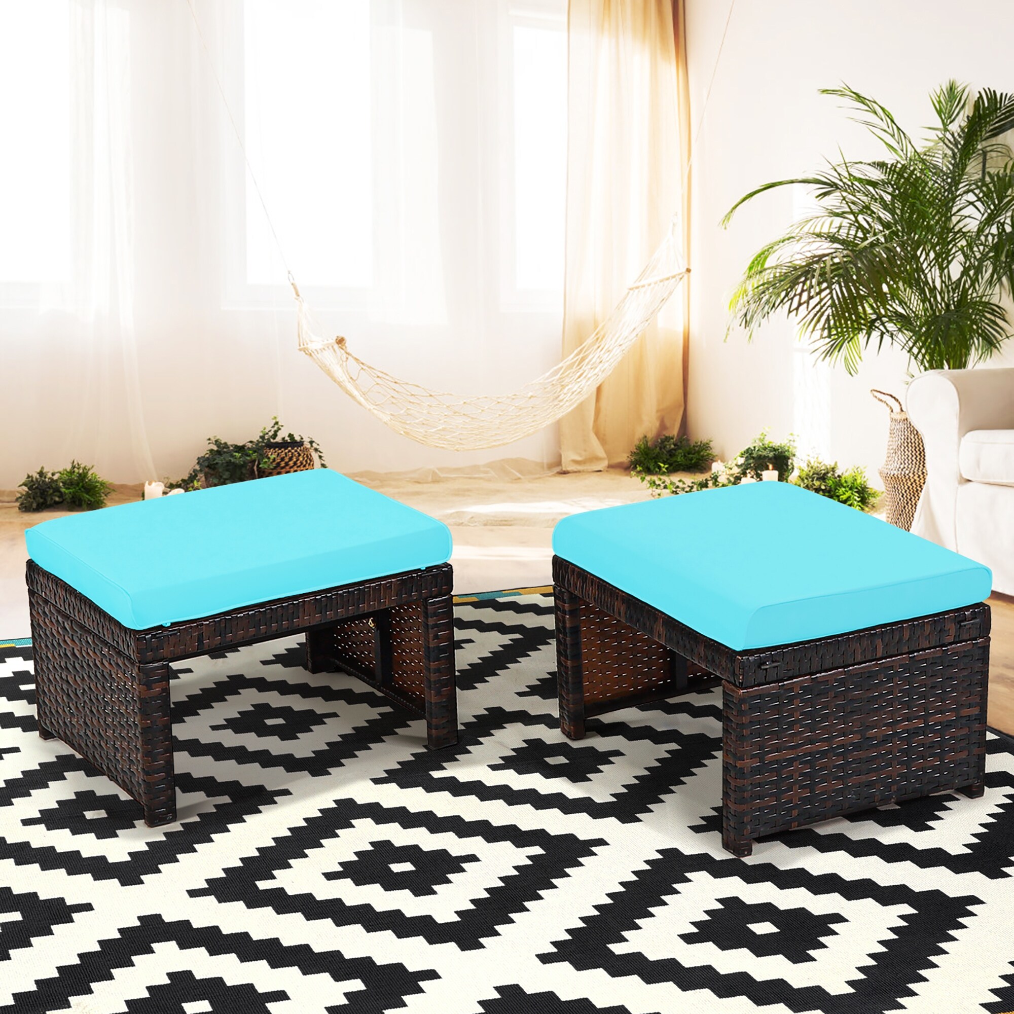 Outdoor Ottomans and Poufs - Bed Bath & Beyond