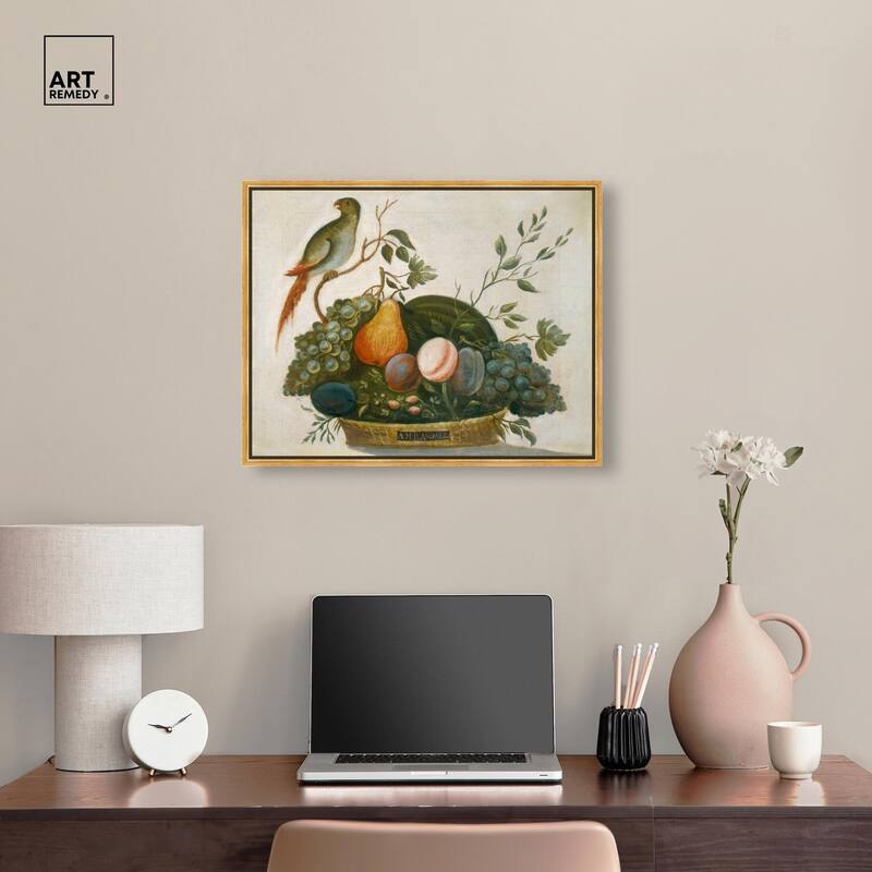 Randall Fruit with Parrot 1777 Canvas by Art Remedy