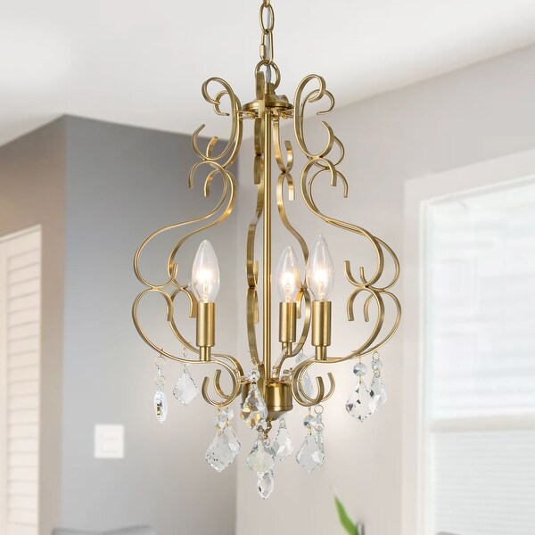 gold mid century chandelier