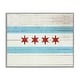 preview thumbnail 10 of 16, Stupell Chicago Flag Distressed Wood Look Framed Giclee Texturized Art Grey Framed - 11 x 14