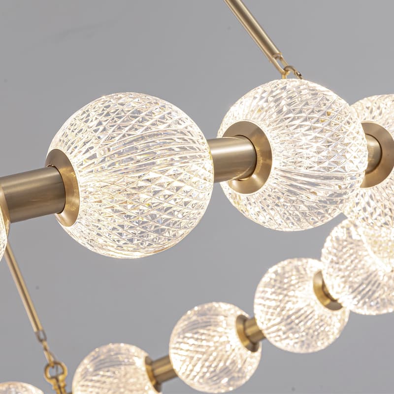 Alora Lighting CH321032-UNV-010 Marni 33" Wide LED Ring Chandelier
