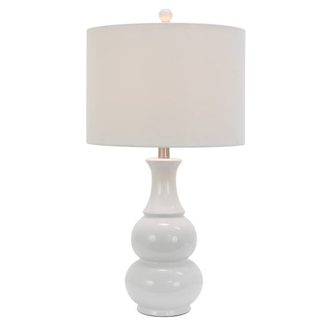 Copper Grove Arans Table Lamp with Off-white Drum Shade (26.5)